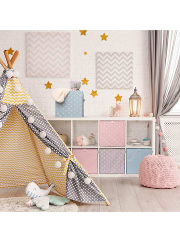 Lifeney Pudełko w kolorze jasnoróżowym - 33 x 33 x 33 cm