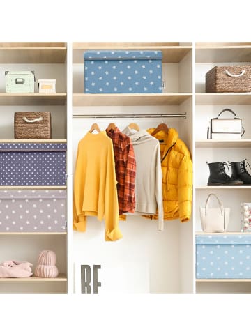 Lifeney Pudełka (2 szt.) "Stars" w kolorze turkusowym - 37 x 21 x 25 cm