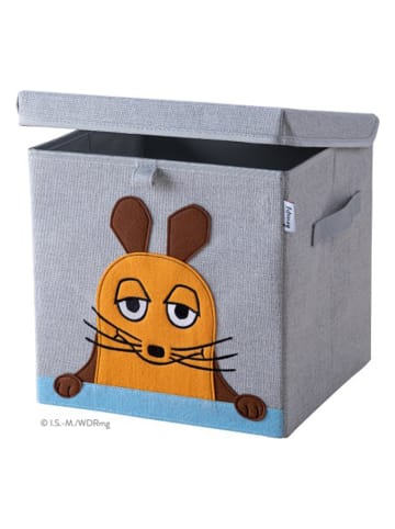 Fackelmann Aufbewahrungsbox "Maus" in Grau/ Hellbraun - (B)30 x (H)30 x (T)30 cm