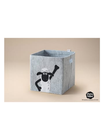 Lifeney Aufbewahrungsbox "Shaun tanzend" in Grau - (B)33 x (H)33 x (T)33 cm