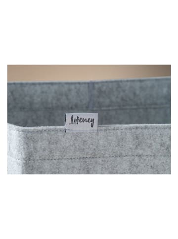 Lifeney Pudełko w kolorze szarym - 33 x 33 x 33 cm