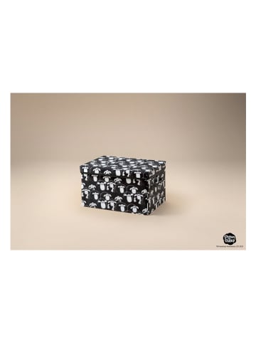 Lifeney Aufbewahrungsbox "Shaun" in Schwarz - (B)37 x (H)21 x (T)25 cm