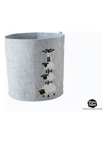 Fackelmann Aufbewahrungskorb "Shaun" in Grau - (H)46 x Ø 43 cm