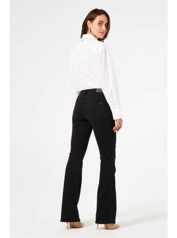 Garcia Spijkerbroek "Celia" - flared fit - zwart