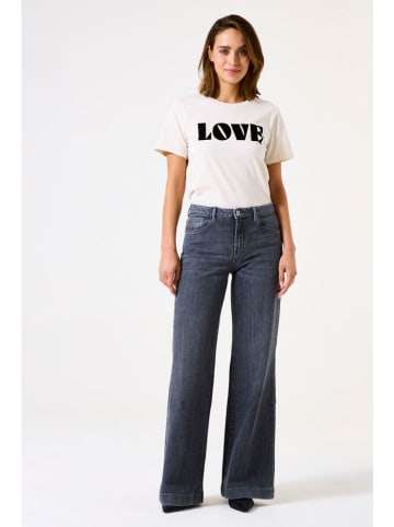 Garcia Dżinsy "Celia" - Wide fit - w kolorze antracytowym