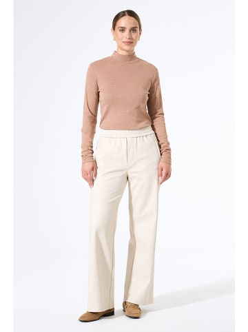 Garcia Kunstleren broek crème