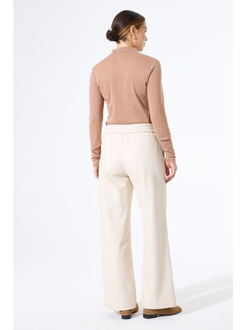 Garcia Kunstleren broek crème