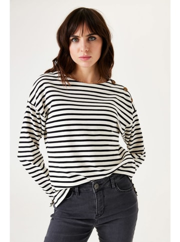 Garcia Pullover in Weiß/ Schwarz