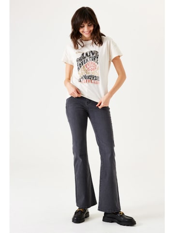 Garcia Shirt in Creme/ Schwarz