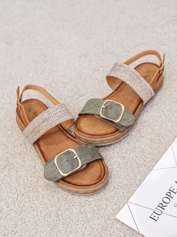 Sixth Sens Sleehaksandalen groen