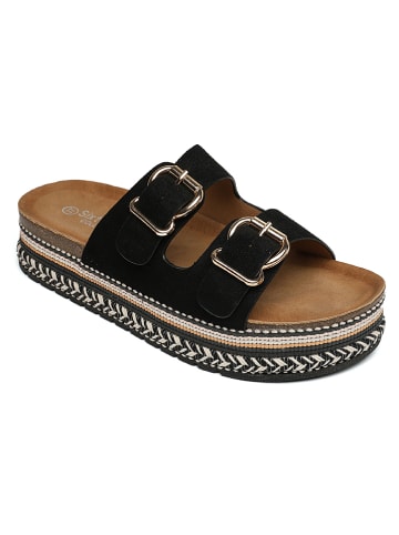 Sixth Sens Slippers zwart