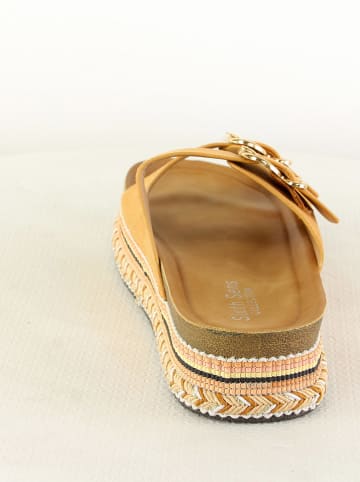 Sixth Sens Slippers lichtbruin