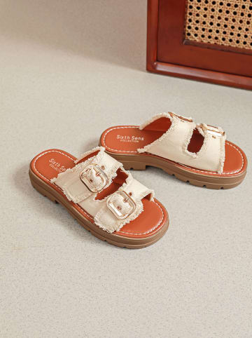 Sixth Sens Pantoletten in Beige