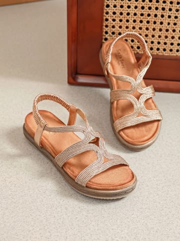 Sixth Sens Sandalen goudkleurig