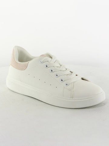 Sixth Sens Sneakersy "Sixth Sense" w kolorze biało-jasnoróżowym