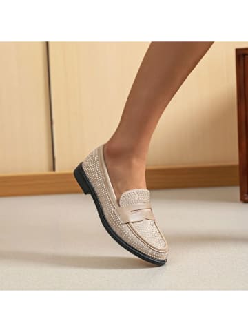 Lov'it Mokasyny w kolorze beżowym