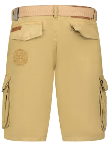 Geographical Norway Bermudy "Pouvoir" w kolorze beżowym