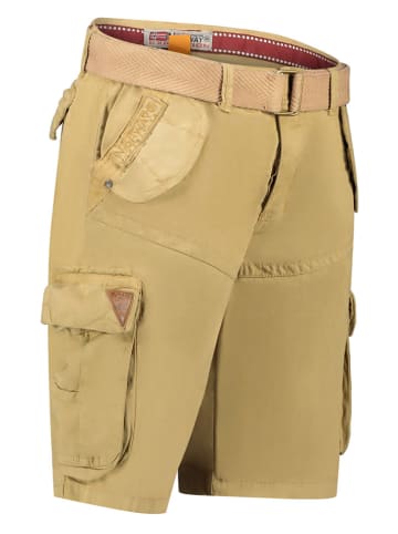 Geographical Norway Bermudy "Pouvoir" w kolorze beżowym