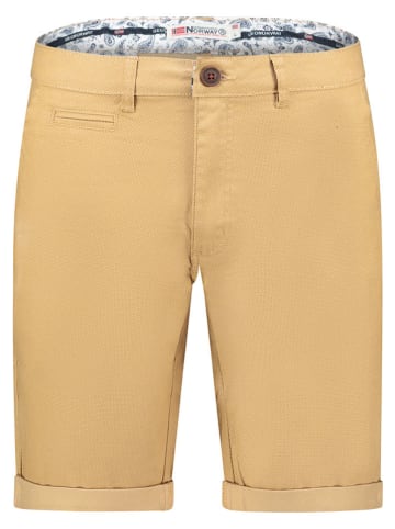 Geographical Norway Bermudy "Pacome" w kolorze beżowym