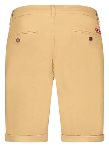 Geographical Norway Bermudy "Pacome" w kolorze beżowym