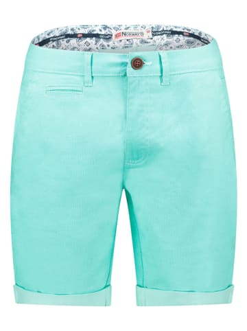 Geographical Norway Bermudy "Pacome" w kolorze turkusowym