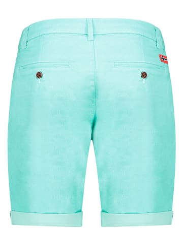 Geographical Norway Bermudy "Pacome" w kolorze turkusowym