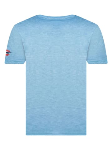 Geographical Norway Shirt "Jemilio" lichtblauw