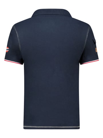 Geographical Norway Koszulka polo "Karadock" w kolorze granatowym
