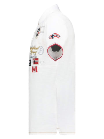 Geographical Norway Koszulka polo "Karadock" w kolorze białym
