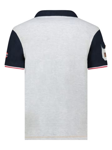 Geographical Norway Koszulka polo "Karadock" w kolorze szarym
