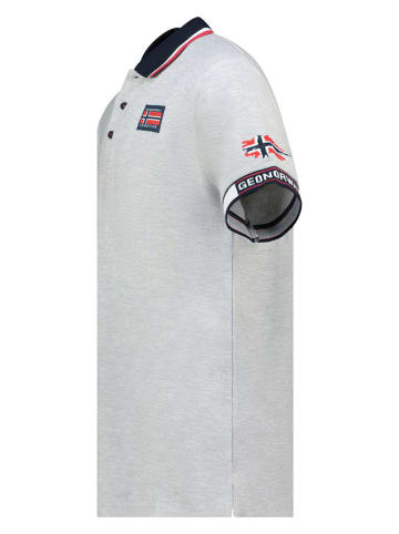 Geographical Norway Koszulka polo "Kauge" w kolorze szarym