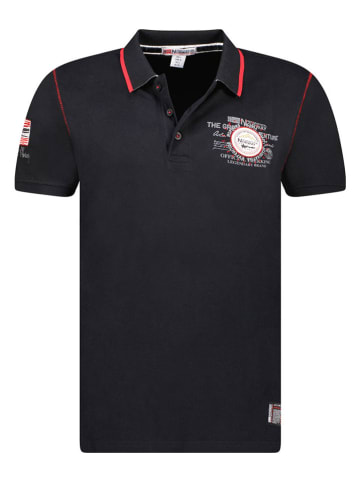 Geographical Norway Koszulka polo "Kilsvik" w kolorze czarnym