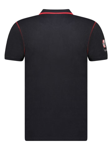Geographical Norway Koszulka polo "Kilsvik" w kolorze czarnym