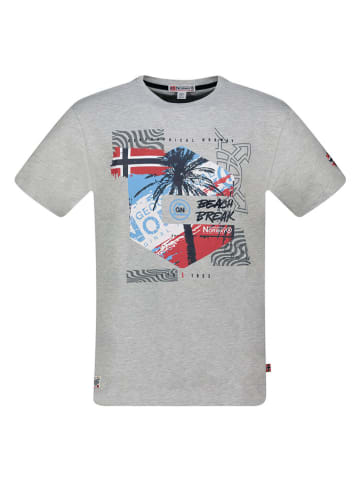 Geographical Norway Koszulka "J-Break" w kolorze szarym