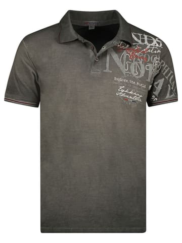 Geographical Norway Koszulka polo "Adventure" w kolorze antracytowym