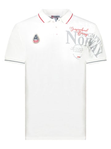 Geographical Norway Poloshirt "Adventure" in Weiß