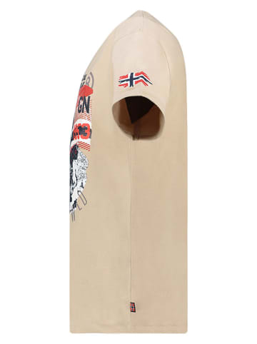 Geographical Norway Koszulka "Jacross" w kolorze beżowym