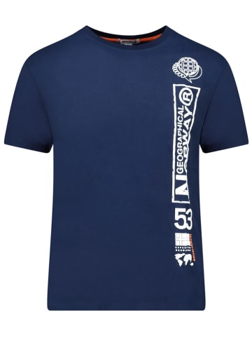 Geographical Norway Shirt "Japon" donkerblauw