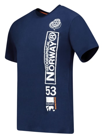 Geographical Norway Koszulka "Japon" w kolorze granatowym