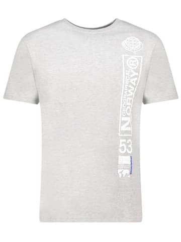 Geographical Norway Koszulka "Japon" w kolorze szarym