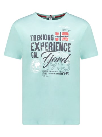 Geographical Norway Shirt "Jamais" in Türkis