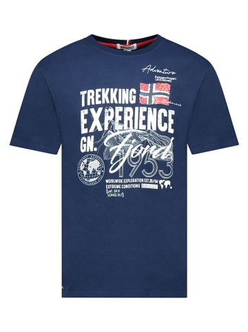 Geographical Norway Koszulka "Jamais" w kolorze granatowym