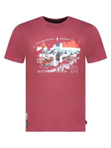 Geographical Norway Shirt "Stone" rood