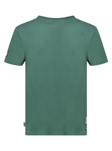 Geographical Norway Shirt "Stone" in Grün