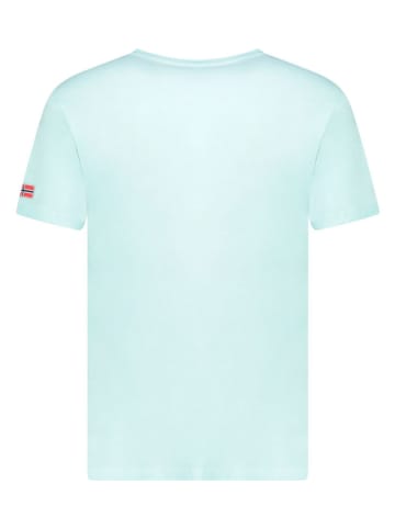 Geographical Norway Koszulka "Jacao" w kolorze miętowym