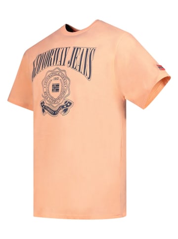 Geographical Norway Koszulka "Jacao" w kolorze brzoskwiniowym