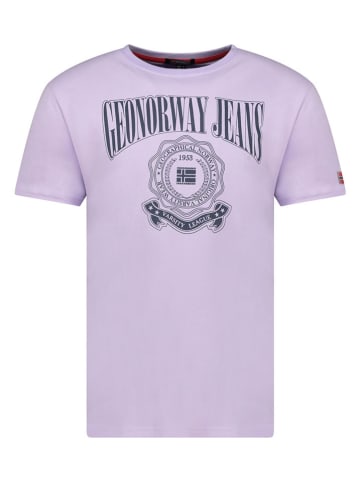 Geographical Norway Koszulka "Jacao" w kolorze fioletowym