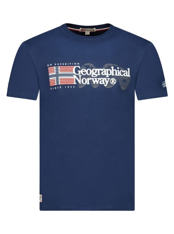 Geographical Norway Shirt "Jaramont" in Dunkelblau