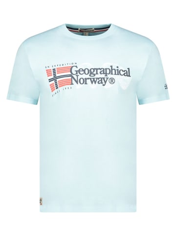 Geographical Norway Shirt "Jaramont" in Hellblau