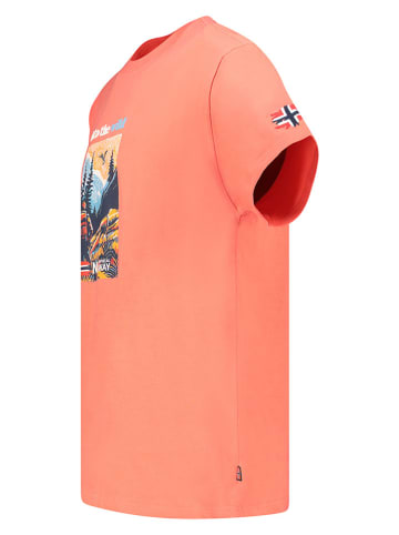Geographical Norway Koszulka "Jinto" w kolorze pomarańczowym